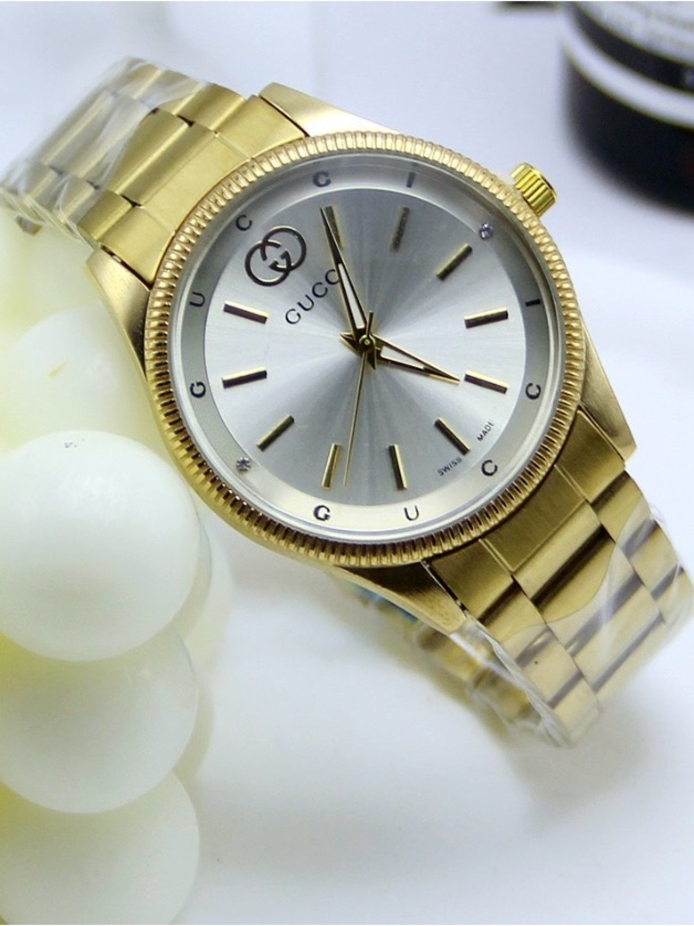 Gucci Gold-Tone Stainless Steel Men's Watch